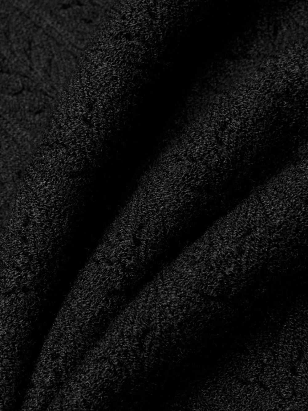 Aritzia Wilfred Black Scallop-Edge Ribbed Knit Top - Picture 7 of 7